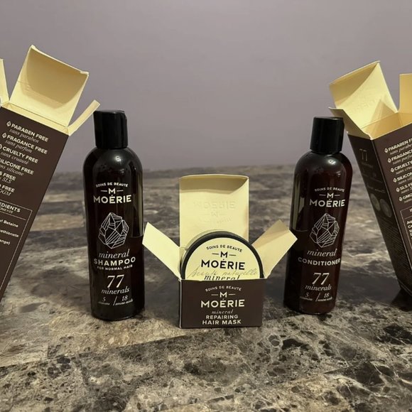 Moerie Hair Growth Set - Shampoo, Conditioner, & Mask (3pc) - Reverse Hair Loss - Picture 4 of 12
